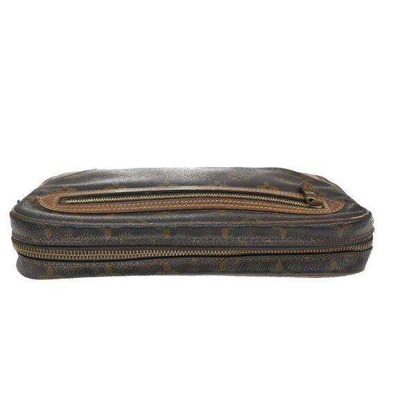 LOUIS VUITTON Marly Dragonne GM Clutch Hand Bag Monogram Brown - Picture 3 of 5